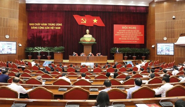 Đảng ủy Bộ Tài chính tham dự hội nghị quán triệt nghị quyết của Bộ Chính trị về phát triển vùng đồng bằng sông Hồng