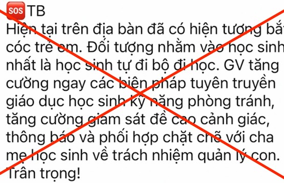 Hà Nội: Thông tin 'bắt cóc trẻ em' ở quận Hoàng Mai là bịa đặt