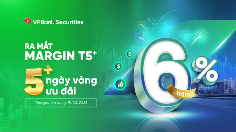 VPBankS ra mắt sản phẩm Margin T5+ và tiếp tục giảm lãi vay