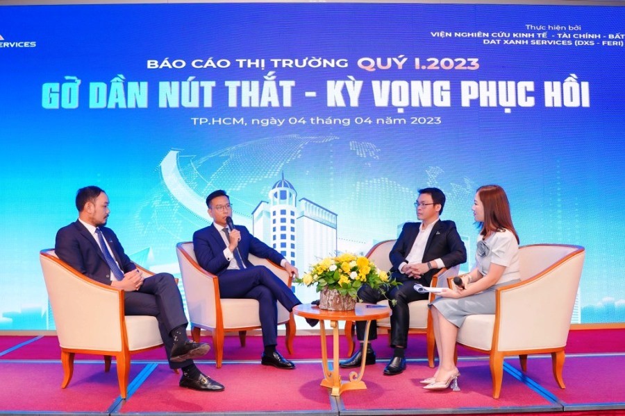 Chuyên gia Viện DXS - FERI dự báo thị trường bất động sản có thể phục hồi vào cuối quý III-đầu quý VI/2023. Ảnh Việt Dũng