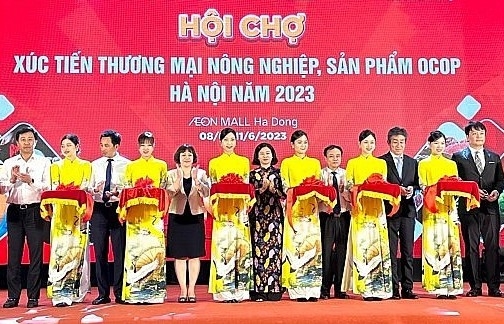 70 gian hàng tham gia Hội chợ xúc tiến thương mại nông nghiệp, sản phẩm OCOP Hà Nội 2023