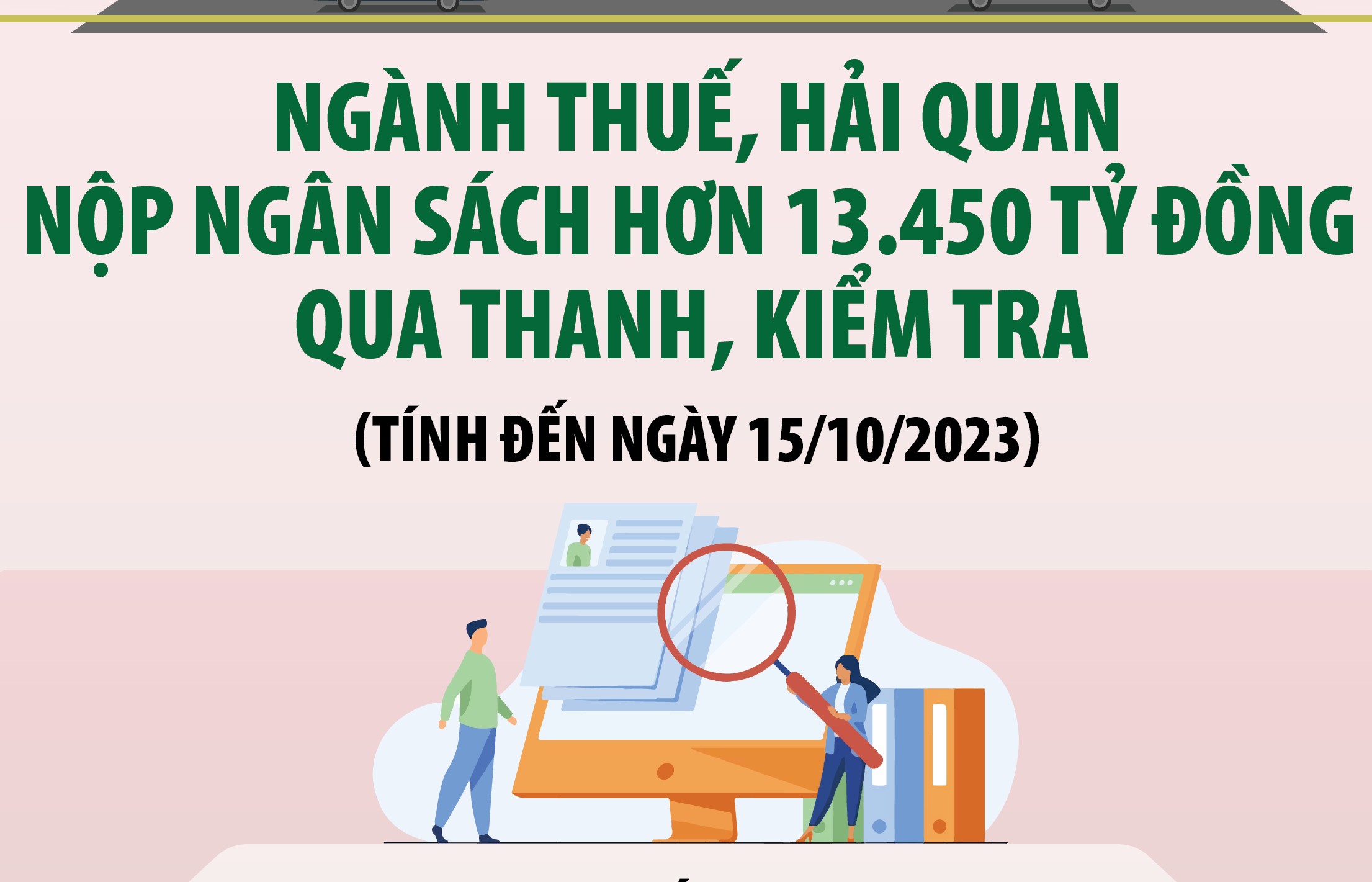 Ngành Thuế và Hải quan nộp ngân sách hơn 13.450 tỷ đồng qua thanh tra, kiểm tra