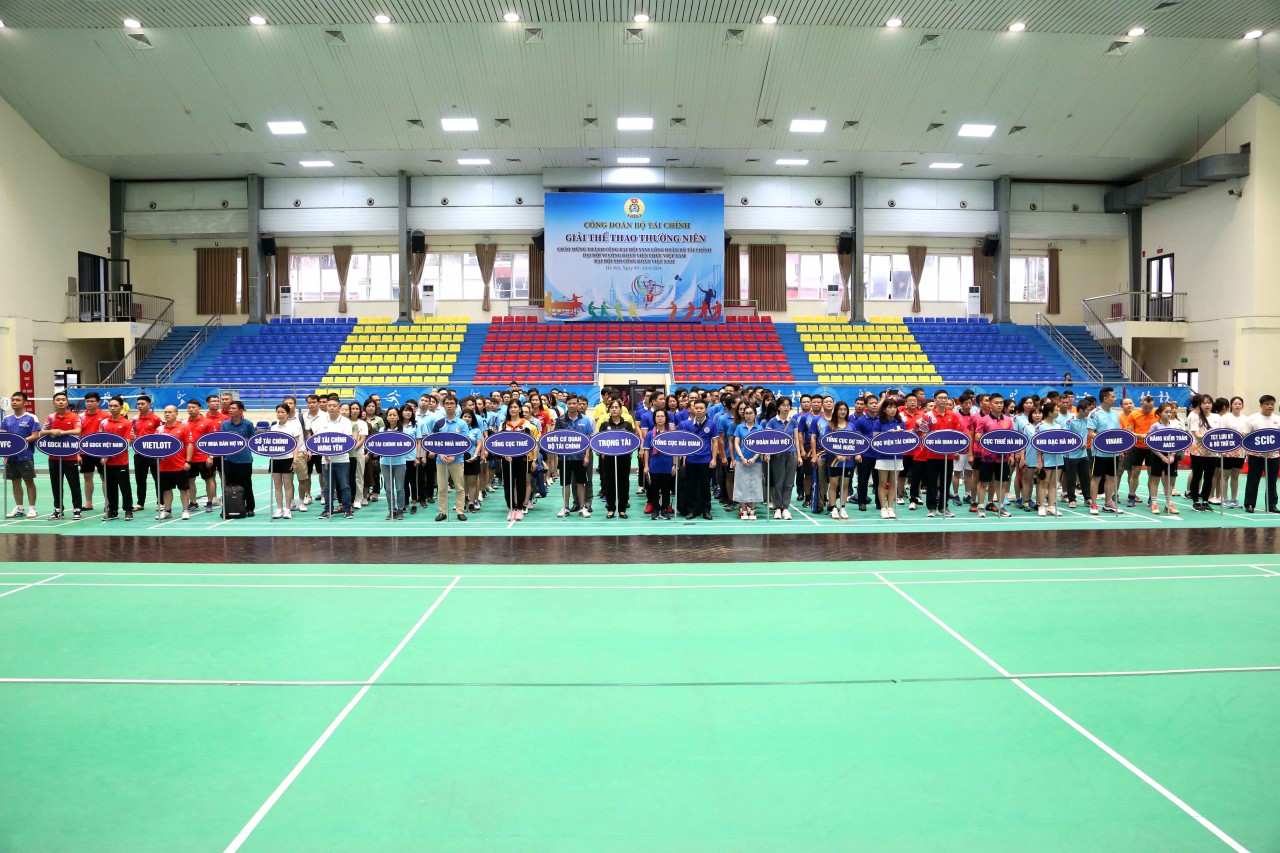 Công đoàn Bộ Tài chính tổ chức khai mạc Giải Thể thao năm 2024 Công đoàn Bộ Tài chính tổ chức khai mạc Giải Thể thao năm 2024