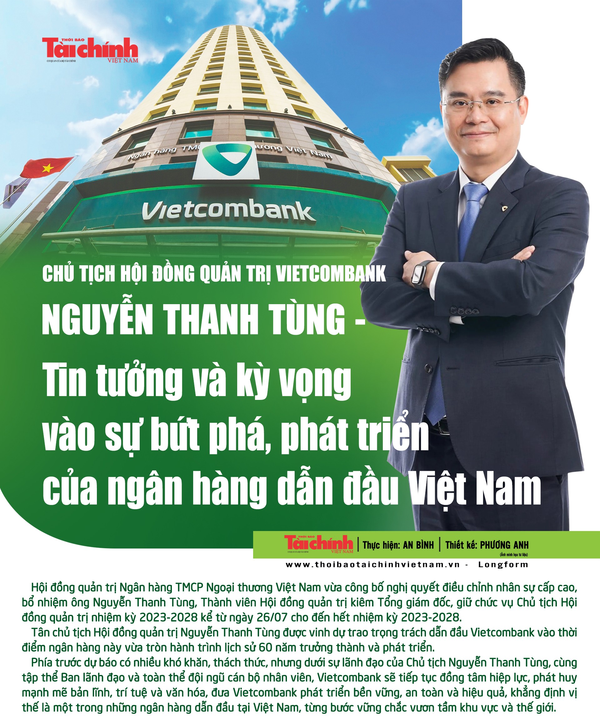 Chủ tịch Hội đồng quản trị Vietcombank Nguyễn Thanh Tùng -  Tin tưởng và kỳ vọng vào sự bứt phá, phát triển của ngân hàng dẫn đầu Việt Nam