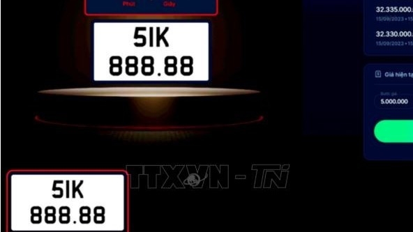 Ngân sách nhà nước thu về trên 2.723 tỷ đồng sau 4 phiên đấu giá biển số xe ôtô