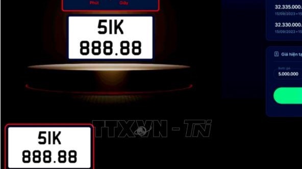 Ngân sách nhà nước thu về trên 2.723 tỷ đồng sau 4 phiên đấu giá biển số xe ôtô