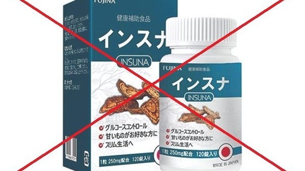 Cảnh báo thực phẩm Insuna quảng cáo gây hiểu nhầm như thuốc chữa bệnh