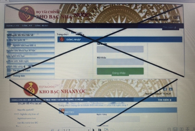Kho bạc Nhà nước thông báo về trang tin giả mạo