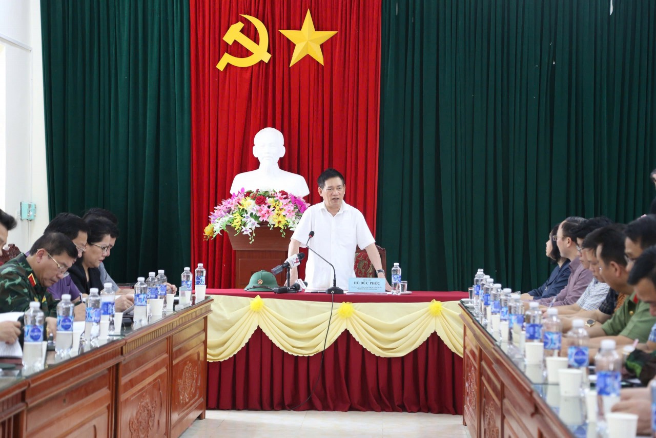 Phó Thủ tướng Hồ Đức Phớc kiểm tra, chỉ đạo khắc phục hậu quả mưa lũ tại Bắc Kạn