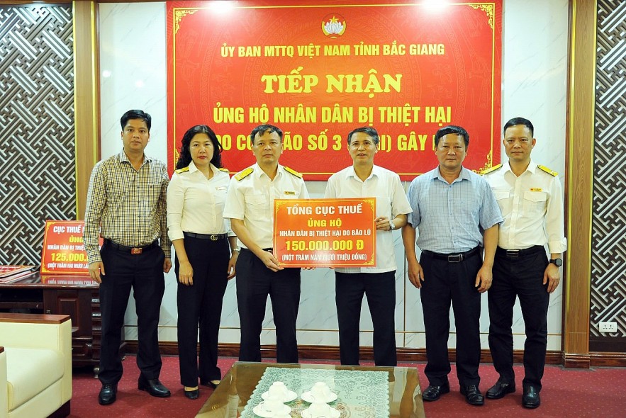 Toàn ngành Thuế chung tay hỗ trợ đồng bào bị thiệt hại do bão số 3