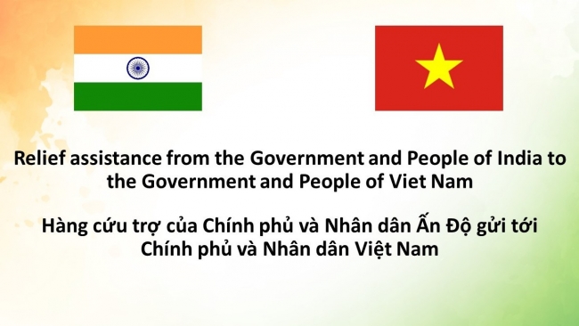 Ấn Độ gửi hàng cứu trợ trị giá 1 triệu USD giúp Việt Nam khắc phục hậu quả bão Yagi