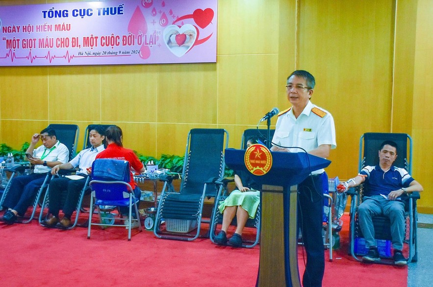 Cán bộ, công chức cơ quan Tổng cục Thuế tham gia hiến máu tình nguyện