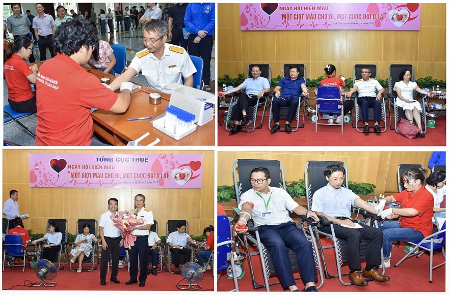 Cán bộ, công chức cơ quan Tổng cục Thuế tham gia hiến máu tình nguyện