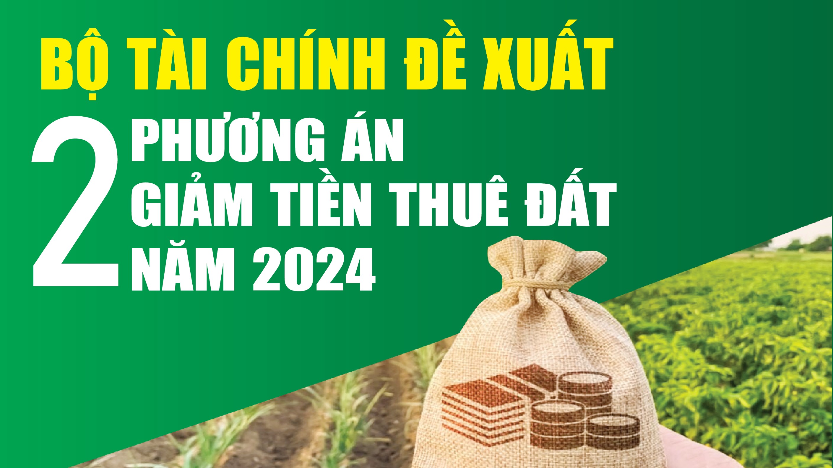 Infographics: Bộ Tài chính đề xuất 2 phương án giảm tiền thuê đất năm 2024