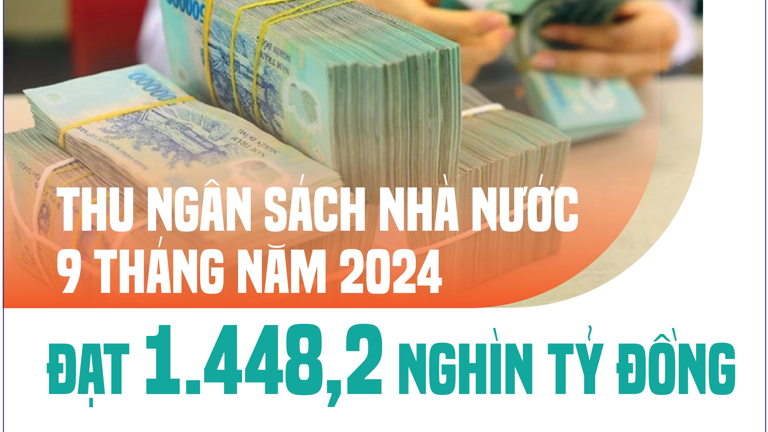 Infographics: Thu ngân sách nhà nước 9 tháng đạt 1.448,2 nghìn tỷ đồng