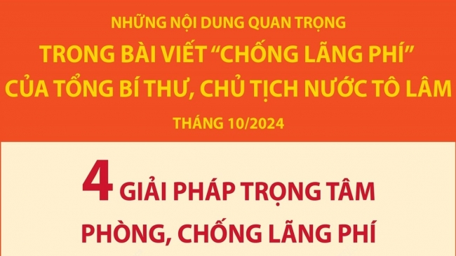 Tổng Bí thư, Chủ tịch nước Tô Lâm nêu 4 giải pháp trọng tâm phòng, chống lãng phí