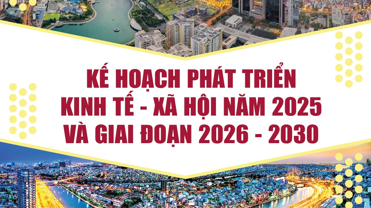 Infographics: Kế hoạch phát triển kinh tế - xã hội năm 2025 và giai đoạn 2026 - 2030