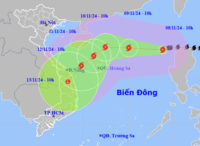 Những sân bay chịu ảnh hưởng trực tiếp của bão Yinxing