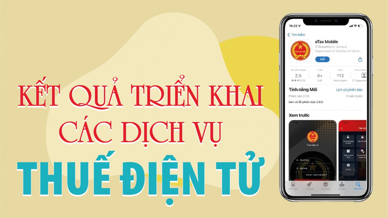 Infographics: Kết quả triển khai các dịch vụ thuế điện tử