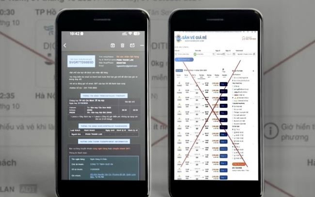 Giả mạo bán vé máy bay Tết Ất Tỵ 2025 để chiếm đoạt tài sản