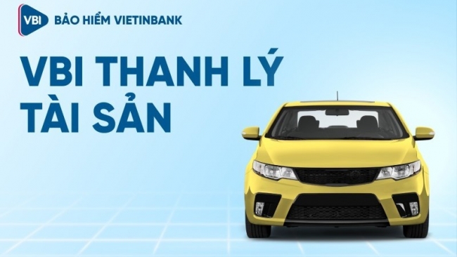 VBI thông báo thanh lý tài sản xe ô tô