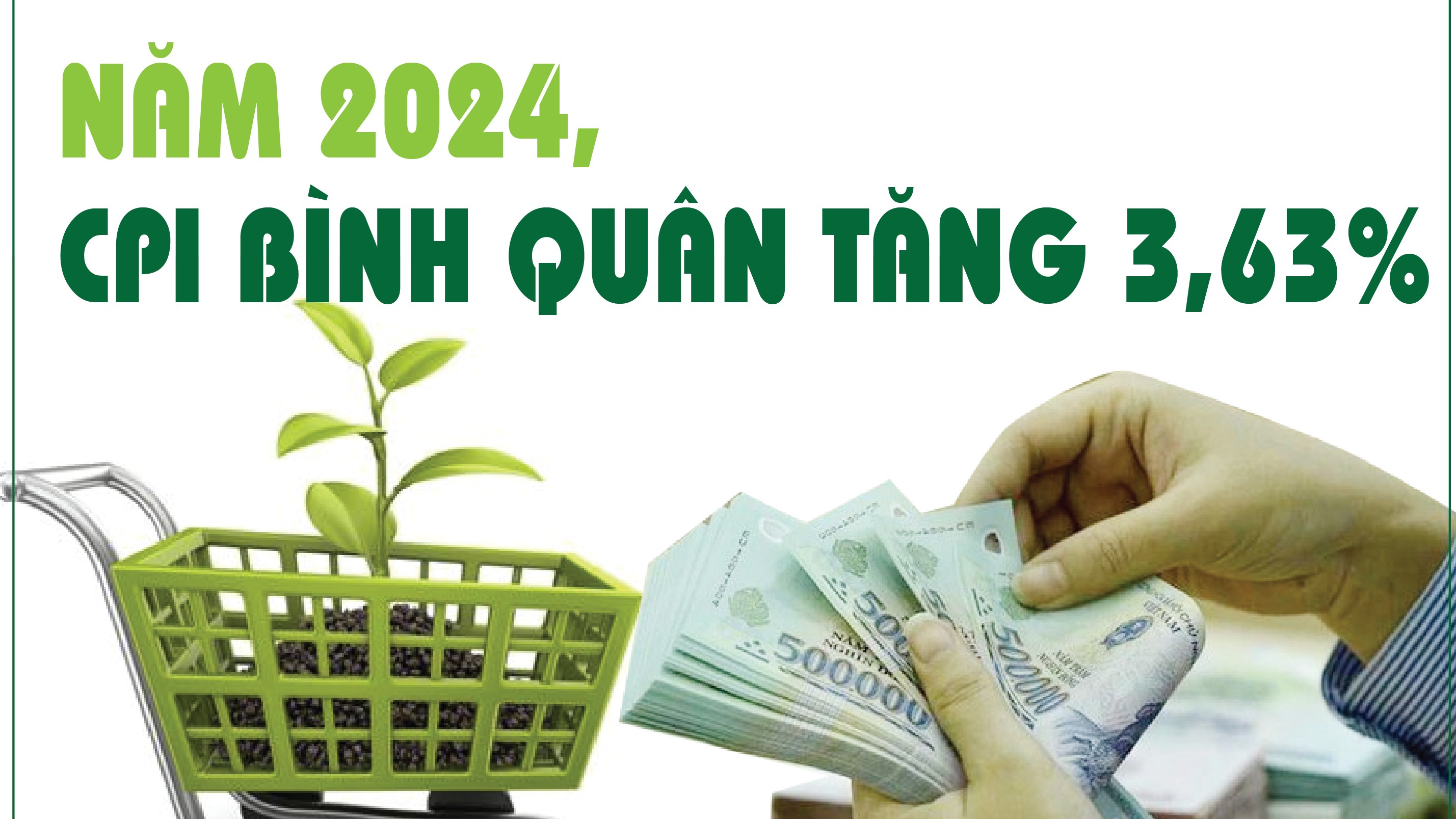 Infographics: CPI bình quân năm 2024 tăng 3,63%