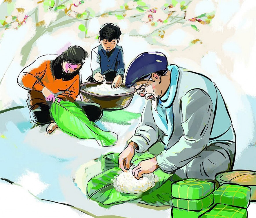 Ba miền đất nước rộn ràng sắc xuân Bánh chưng: Khúc biến tấu đầy ngẫu hứng