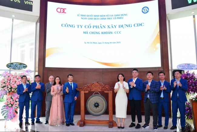 Cổ phiếu CCC của Công ty cổ phần Xây dựng CDC chính thức niêm yết trên HOSE