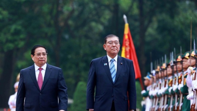 thu tuong pham minh chinh chu tri le don thu tuong nhat ban va phu nhan