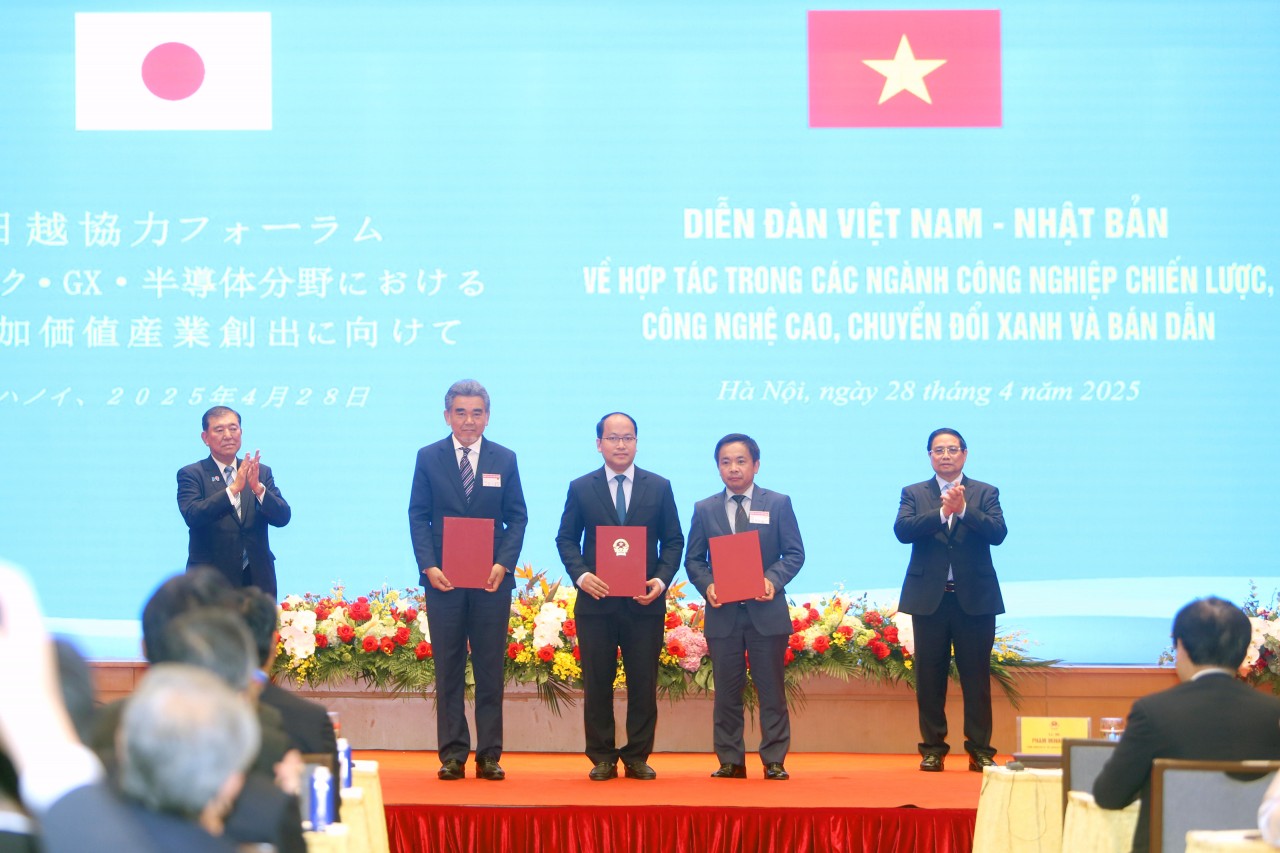 Diễn đàn doanh nghiệp Việt Nam - Nhật Bản: Thúc đẩy hợp tác ngành công nghệ cao, chuyển đổi xanh và bán dẫn