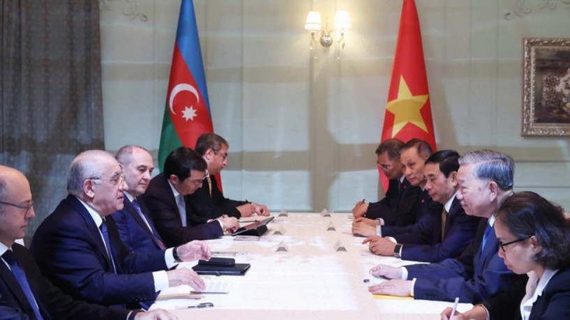 Tổng Bí thư Tô Lâm hội kiến Thủ tướng Azerbaijan Ali Asadov