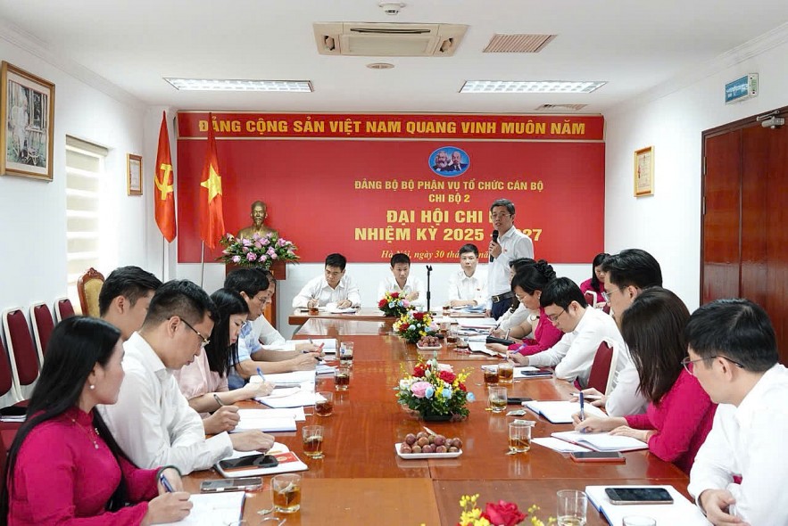 Đại hội Chi bộ 2 - Vụ Tổ chức cán bộ thành công rực rỡ, định hướng phát triển vững mạnh nhiệm kỳ 2025 - 2027