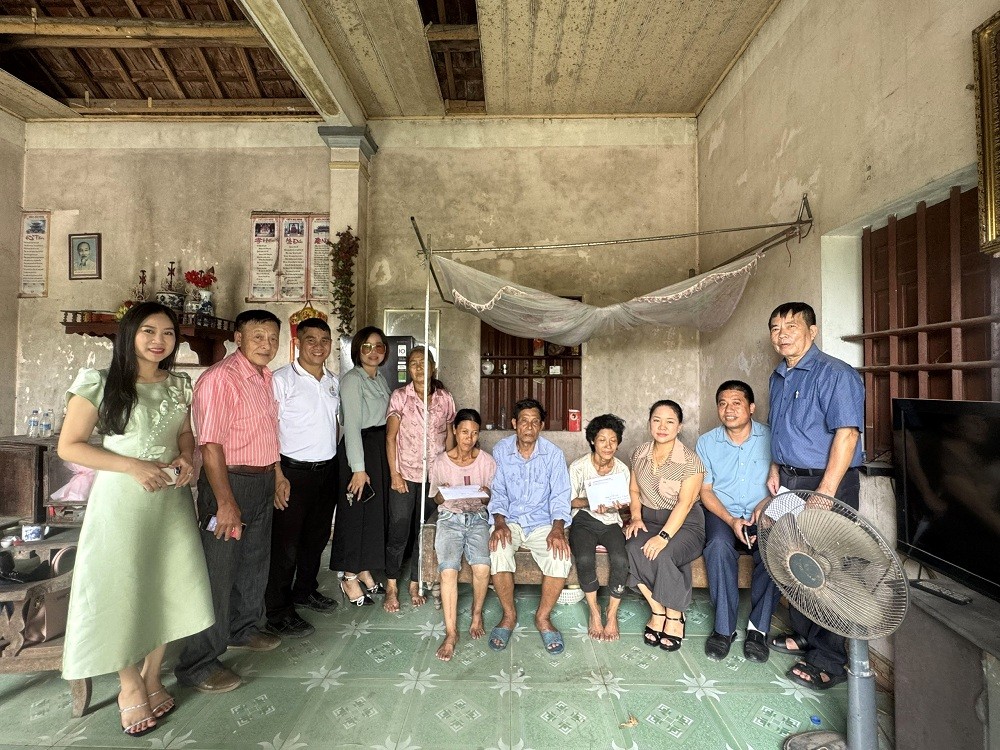 Hội Doanh nhân trẻ Quảng Ninh hỗ trợ gia đình các nạn nhân chất độc da cam