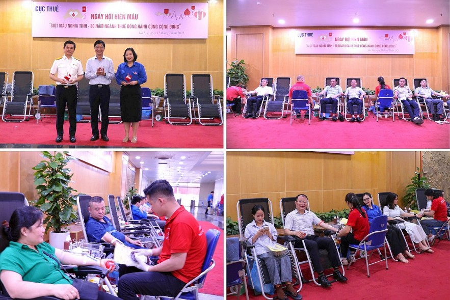 Cán bộ, công chức ngành Thuế tích cực tham gia hiến máu tình nguyện