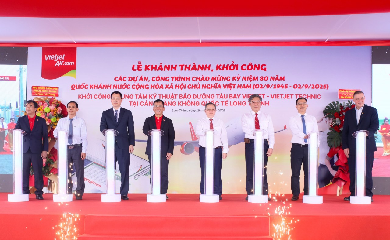 Vietjet khởi công Trung tâm Kỹ thuật bảo dưỡng tàu bay tại Long Thành - Bước tiến mới của hàng không Việt Nam