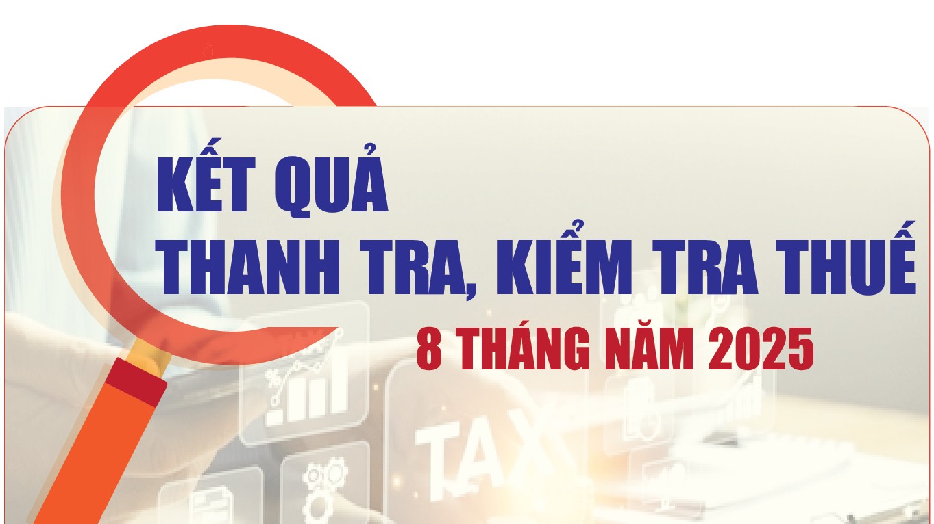 Infographics: Cơ quan Thuế thực hiện 32.812 cuộc thanh tra, kiểm tra trong 8 tháng năm 2025