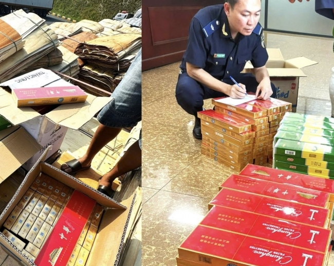 Hải quan cửa khẩu quốc tế Lào Cai chặn đứng vụ nhập lậu thuốc lá qua biên giới