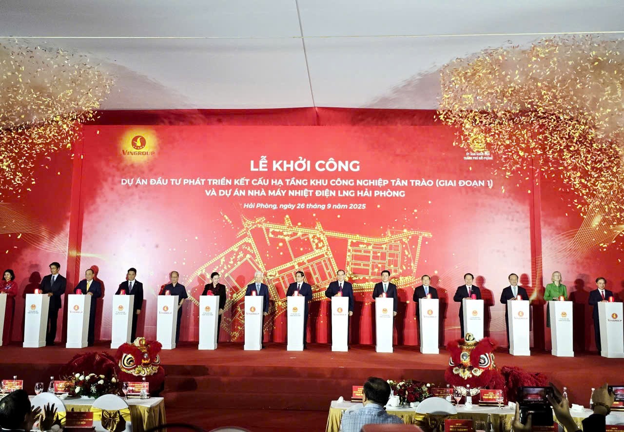 Thủ tướng Phạm Minh Chính dự khởi công nhà máy Nhiệt điện LNG Hải Phòng và khu công nghiệp Tân Trào