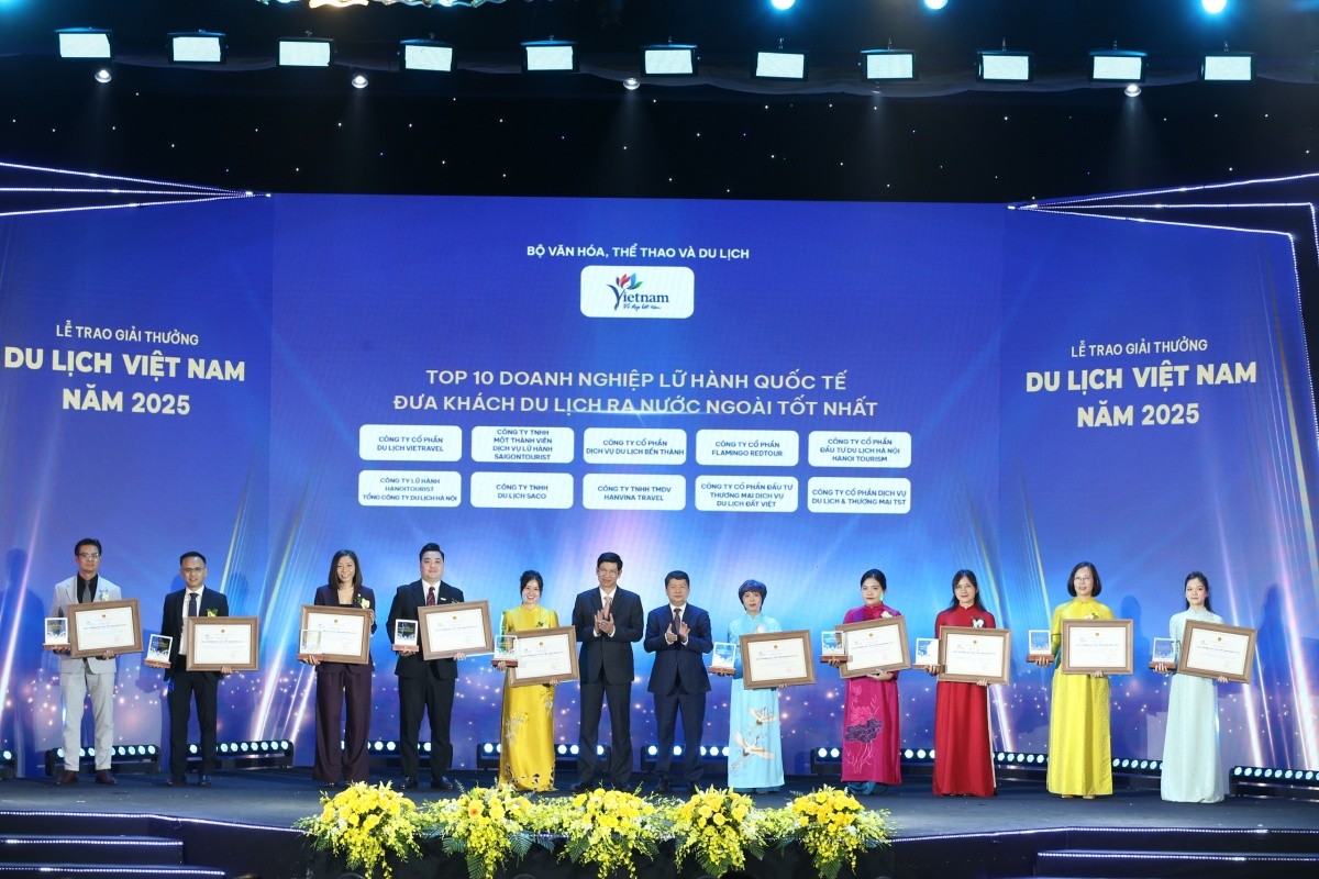 Vinh danh 113 doanh nghiệp, đơn vị tiêu biểu trong lĩnh vực du lịch