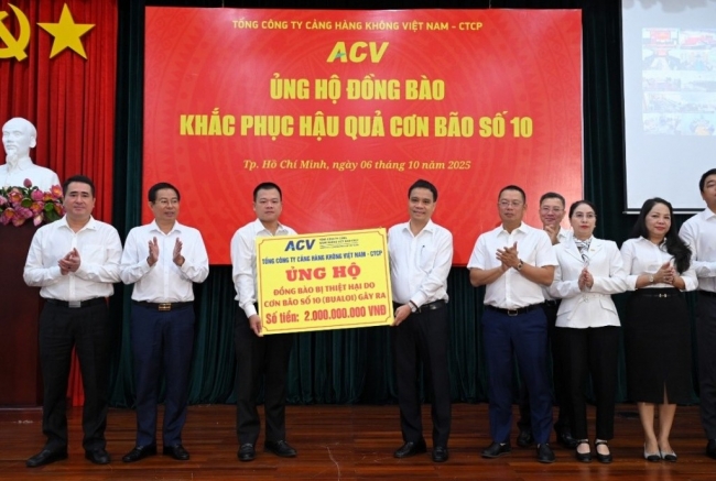 acv phat dong ung ho dong bao bi thiet hai do con bao so 10