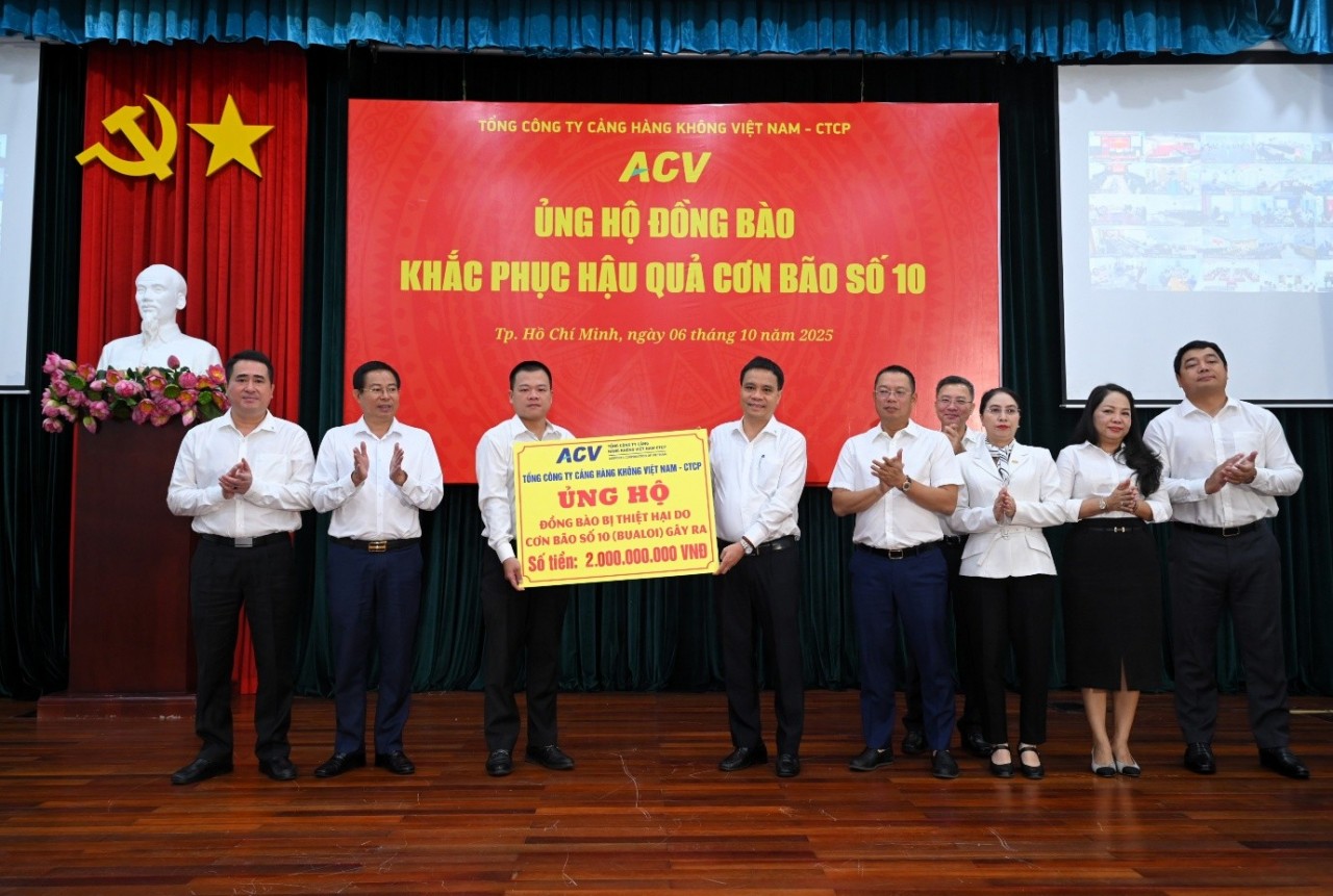 ACV phát động ủng hộ đồng bào bị thiệt hại do cơn bão số 10 ACV phát động ủng hộ đồng bào bị thiệt hại do cơn bão số 10