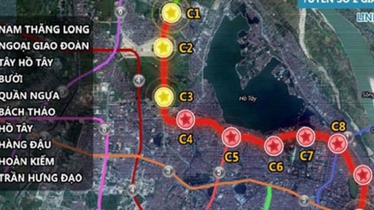 Hà Nội khởi công dự án đường sắt đô thị số 2, đoạn Nam Thăng Long - Trần Hưng Đạo