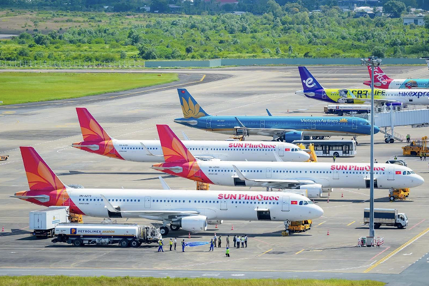 Những hình ảnh chuyến bay đầu tiên của Hãng hàng không Sun PhuQuoc Airways