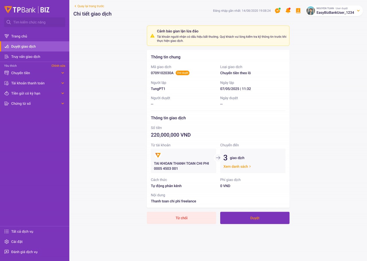 TPBank kích hoạt “lá chắn số” chống lừa đảo tài khoản ngân hàng TPBank kích hoạt “lá chắn số” chống lừa đảo tài khoản ngân hàng