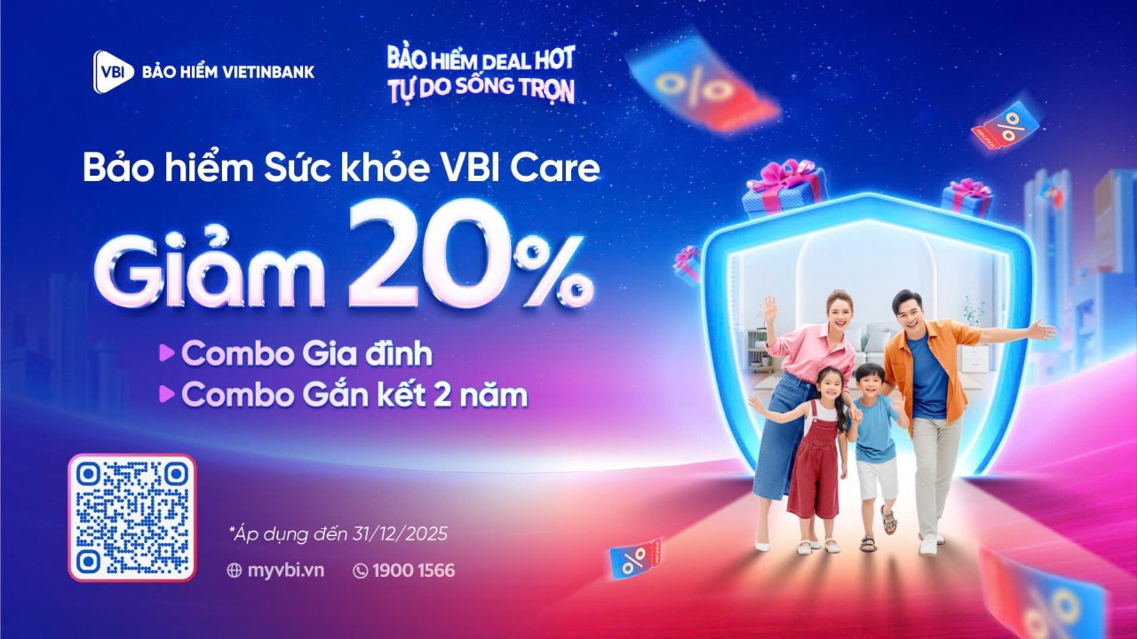 Bảo hiểm VietinBank (VBI) ra mắt chương trình “Bảo hiểm deal hot – Tự do sống trọn”