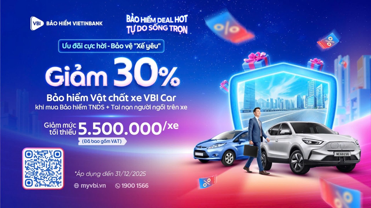 Bảo hiểm VietinBank (VBI) ra mắt chương trình “Bảo hiểm deal hot – Tự do sống trọn”