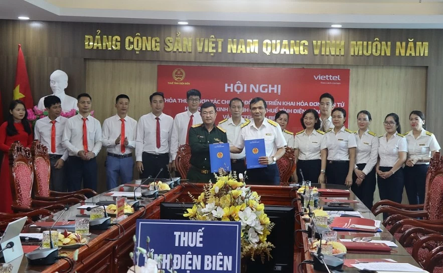 Thuế tỉnh Điện Biên và Viettel hợp tác thúc đẩy chuyển đổi số, hỗ trợ hộ kinh doanh Thuế tỉnh Điện Biên và Viettel hợp tác thúc đẩy chuyển đổi số, hỗ trợ hộ kinh doanh