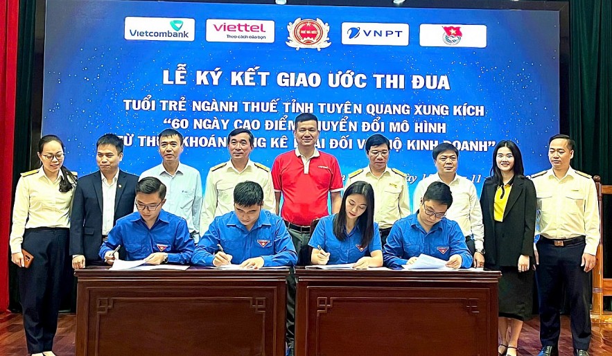 Tuổi trẻ Thuế tỉnh Tuyên Quang xung kích 60 ngày cao điểm chuyển đổi hộ kinh doanh sang kê khai thuế