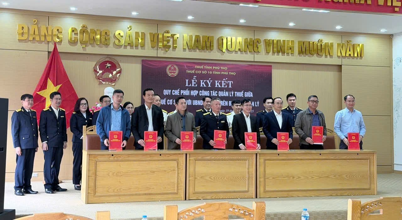 Thuế cơ sở 10 tỉnh Phú Thọ: Phối hợp với ủy ban nhân dân các xã tăng cường quản lý thuế Thuế cơ sở 10 tỉnh Phú Thọ: Phối hợp với ủy ban nhân dân các xã tăng cường quản lý thuế