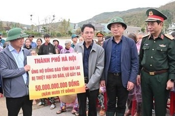 Hà Nội hỗ trợ các tỉnh Miền Trung, Tây Nguyên khắc phục hậu quả mưa lũ